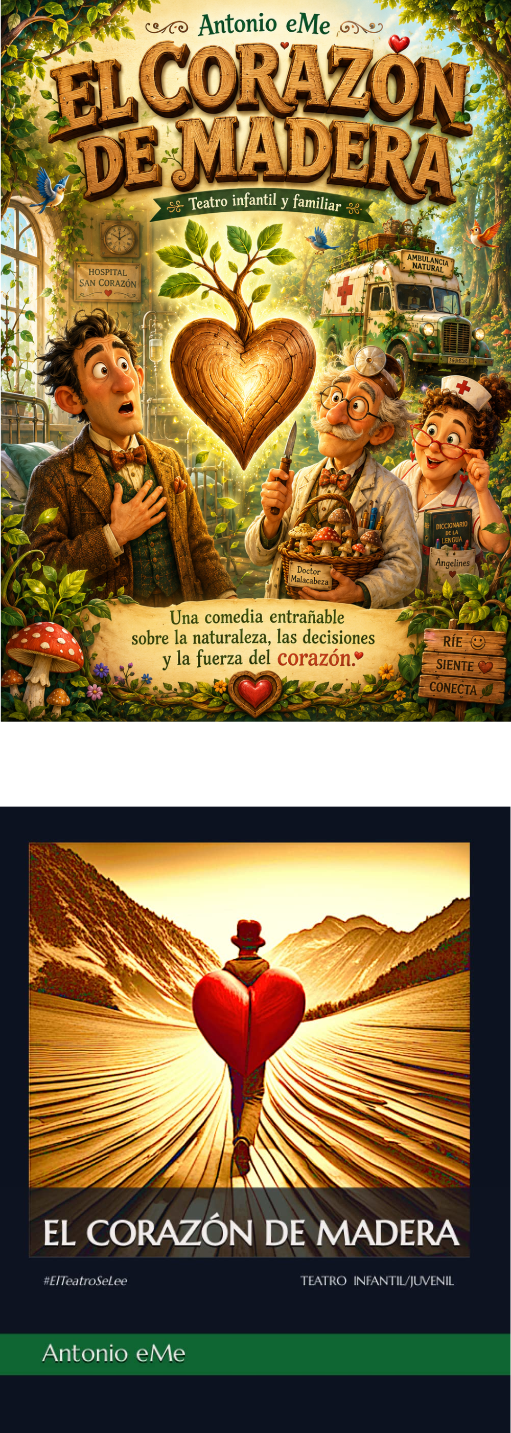 Portada El corazón de madera